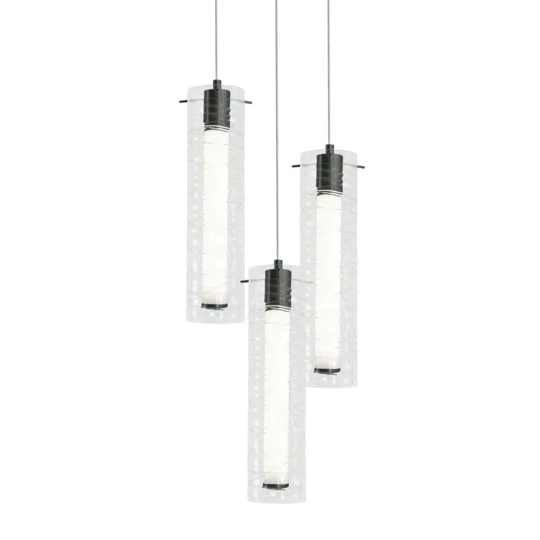 Black LED Pendant from the Bari Collection