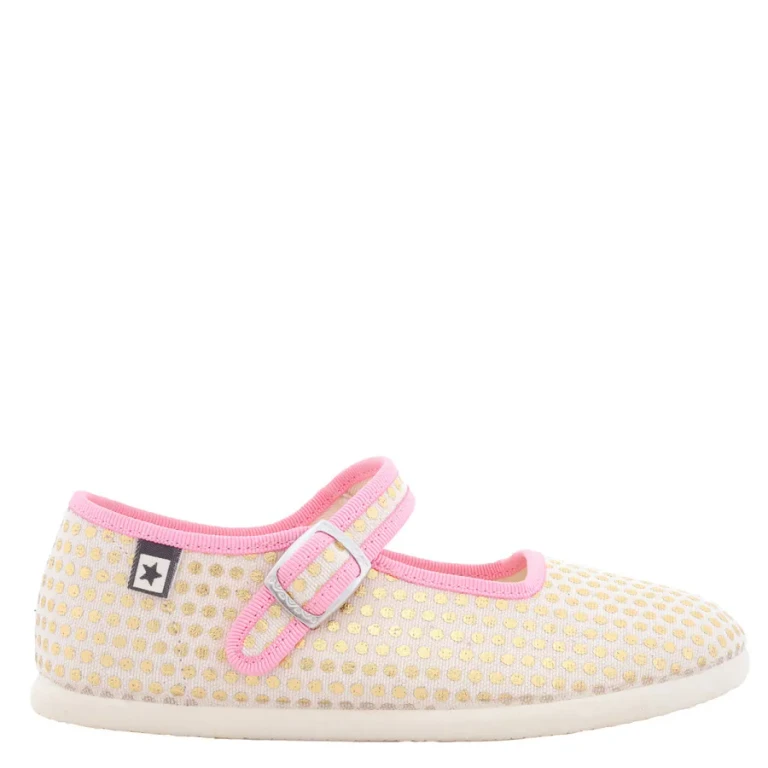 Bonton Kids Polka Dot Mary Janes