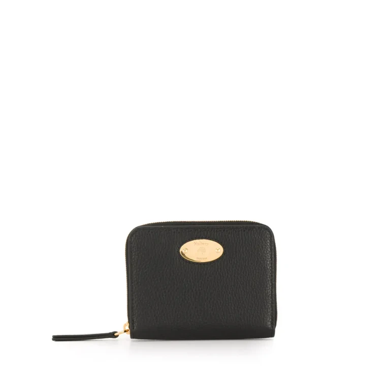 Mulberry Logo Plaque Zip-around Purse