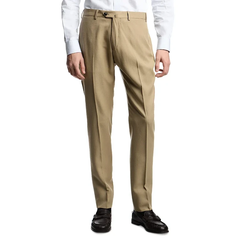 Emporio Armani Flat Front Trousers