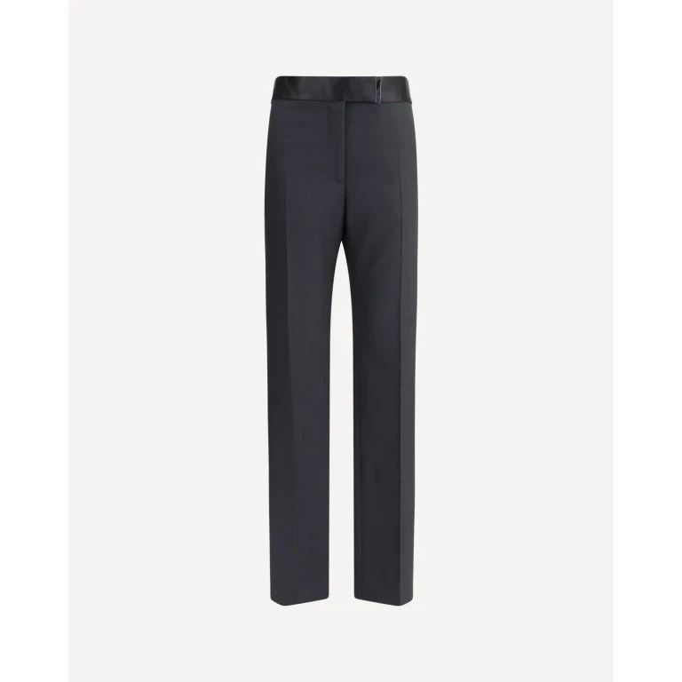 Pantalones Tom Ford para mujer en lana y seda, talla 44