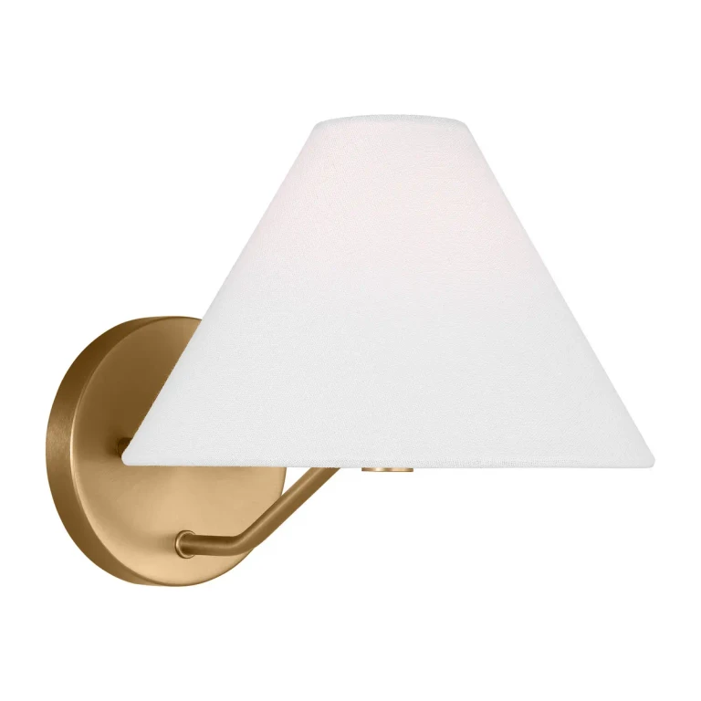 Satin Brass Bathroom Vanity Light from the Burke Collection