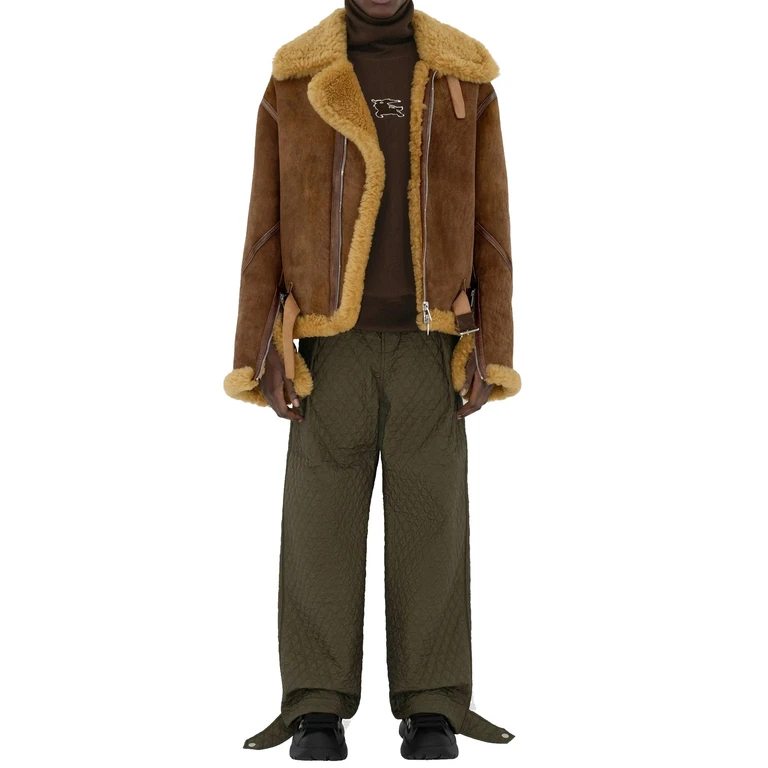 Burberry Army Green Nylon Pant