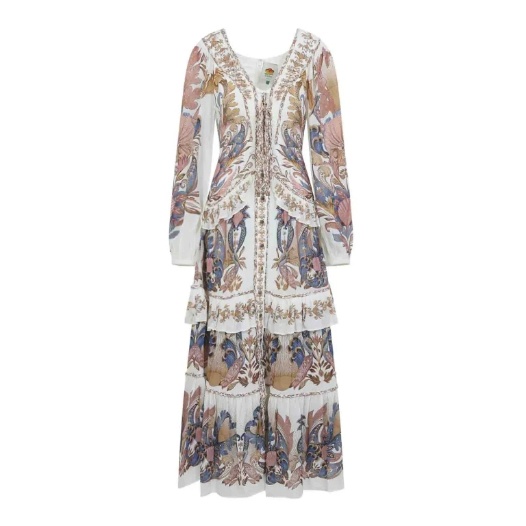 Farm Rio Maxi Robe - Bleu