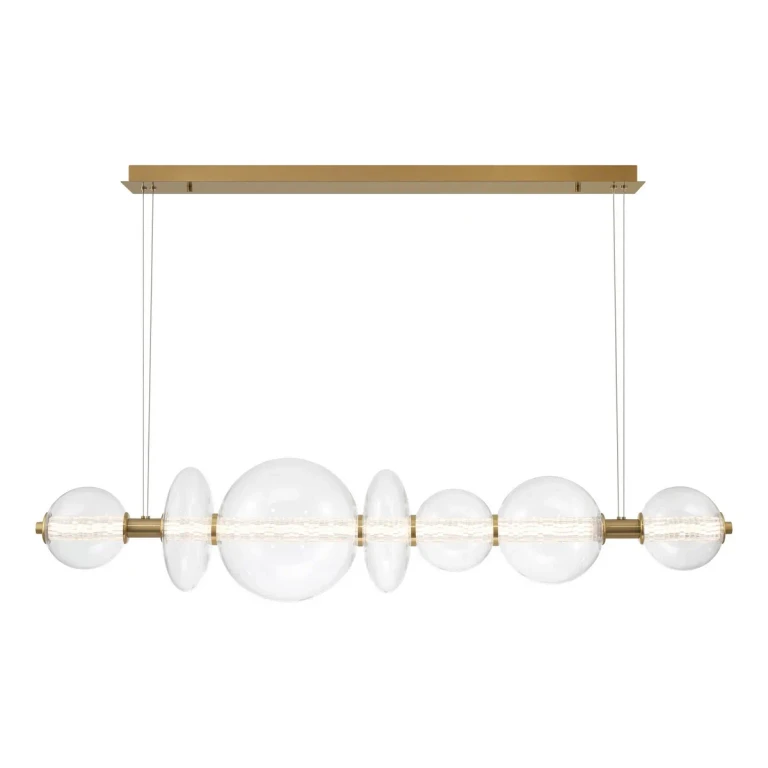 Gold LED Chandelier from the Atomo Collection