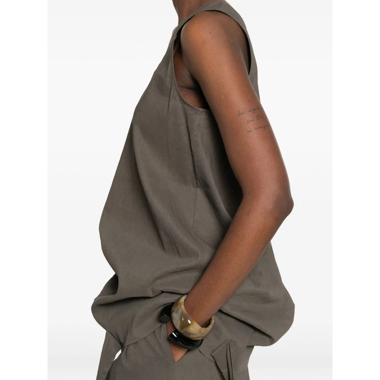 Uma Wang Top Grey Linen/flax - Women