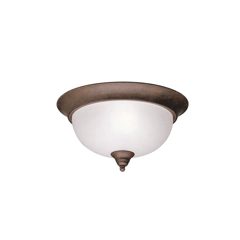 Tannery Bronze Two Light Flush Mount from the Dover Collection