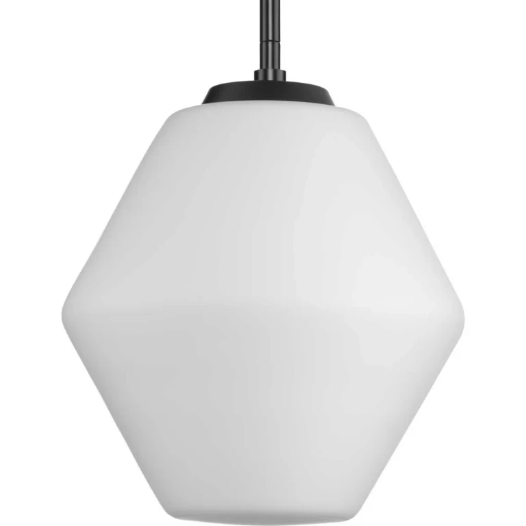 Matte Black One Light Pendant from the Copeland Collection