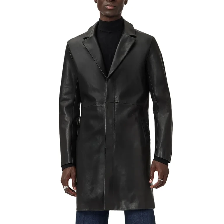 John Varvatos Tyler Leather Coat