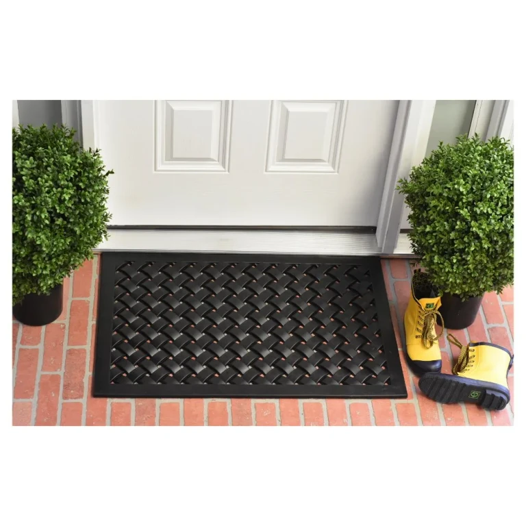 24" x 36" Hampton Weave Rubber Door Mat