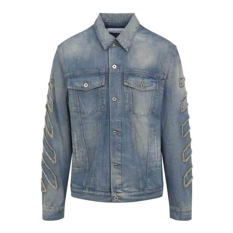 Off-White Veste Casual - Bleu