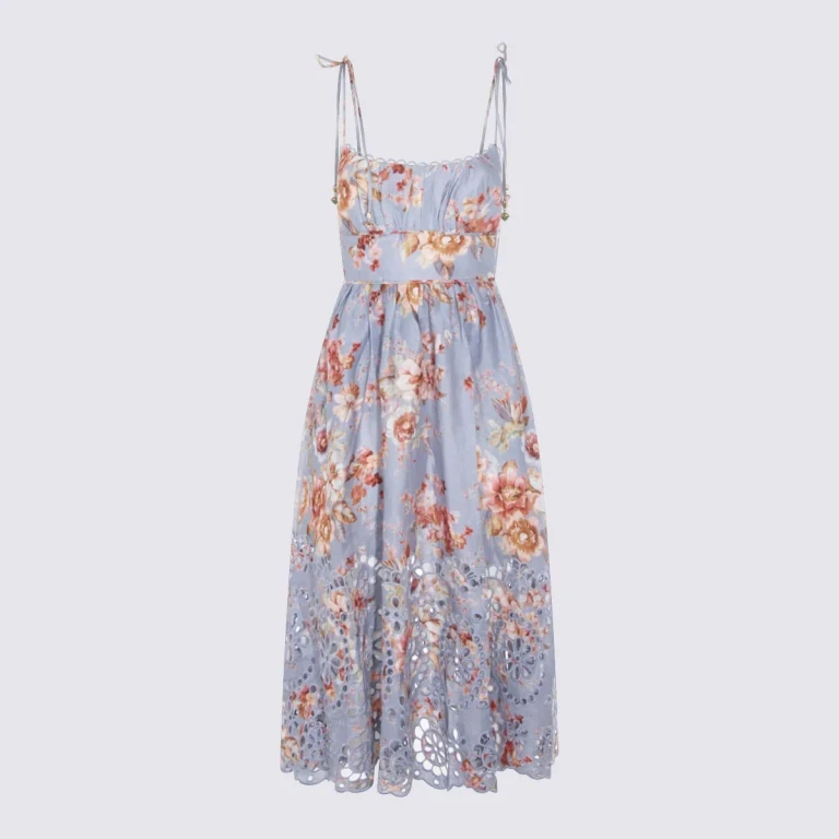 Zimmermann Maxi Robe - Bleu Clair