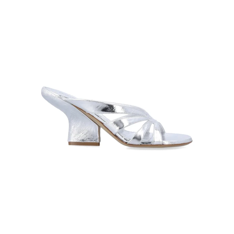 Silver Leather Sandal
