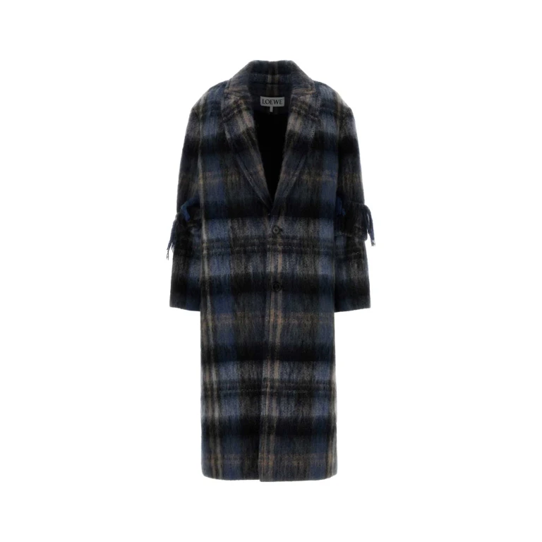 Loewe Embroidered Mohair Blend Coat