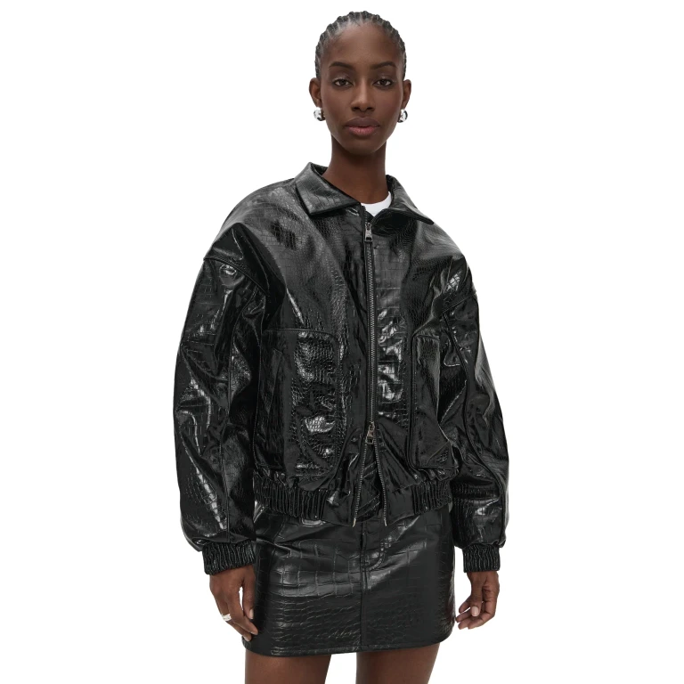 Cultnaked Lviv Bomber Jacket Onyx Croc M/L