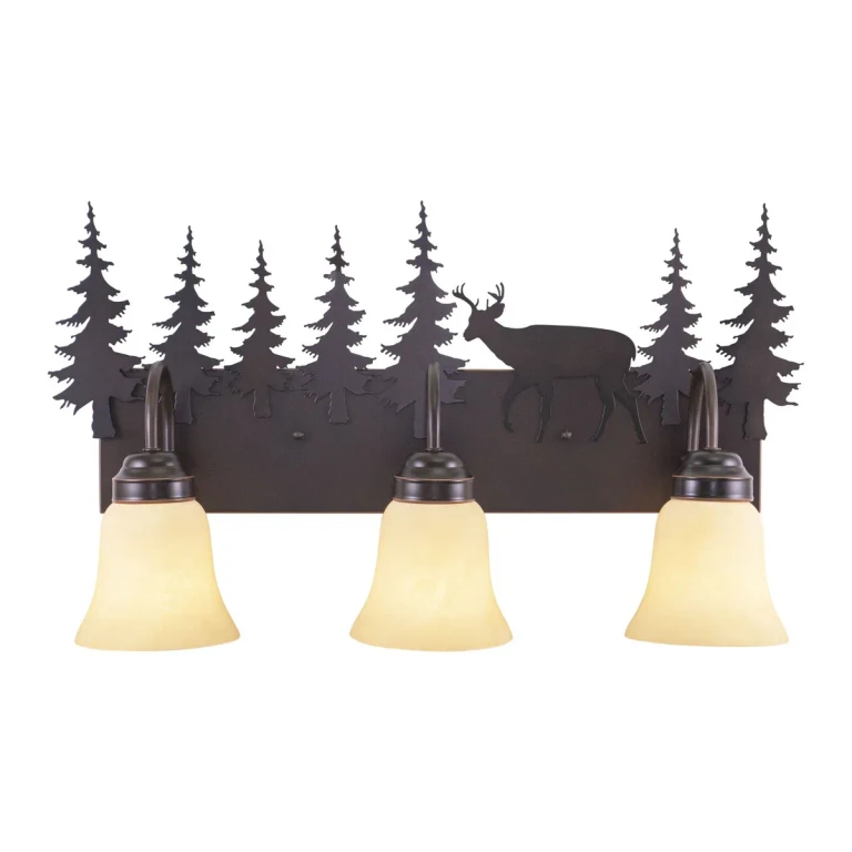 Bryce 3-Light Bathroom Vanity Light in Burnished Bronze