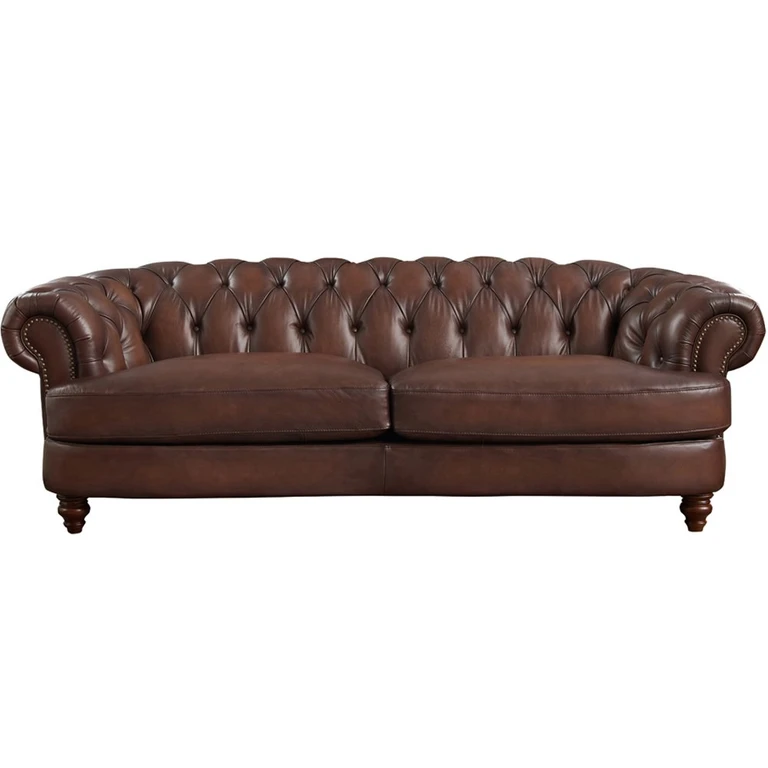 Nottingham Caramel Brown Leather Sofa