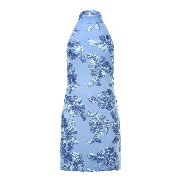 Rotate Birger Christensen Robe Courte - Bleu