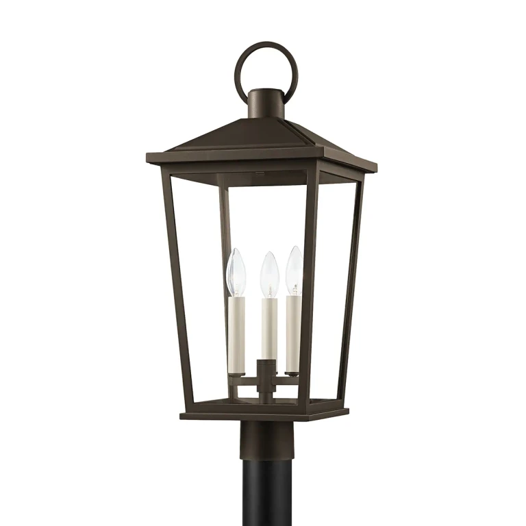 Soren 3-Light Outdoor Post Mount in Textured Bronze W/ Hl