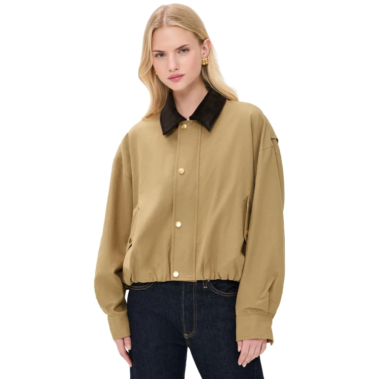 FRAME The Bubble Jacket Camel S