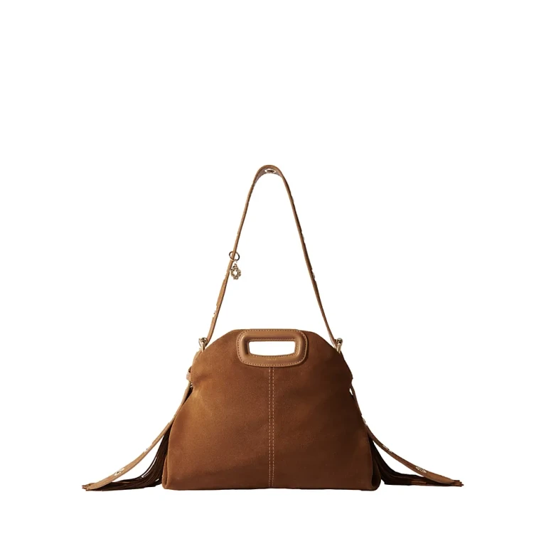 Maje Miss M Suede Fringe Crossbody