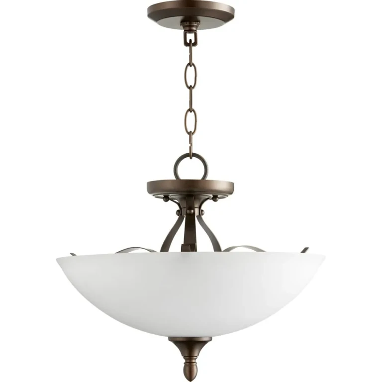 Quorum Jardin 3-Light 15" Pendant Light in Oiled Bronze