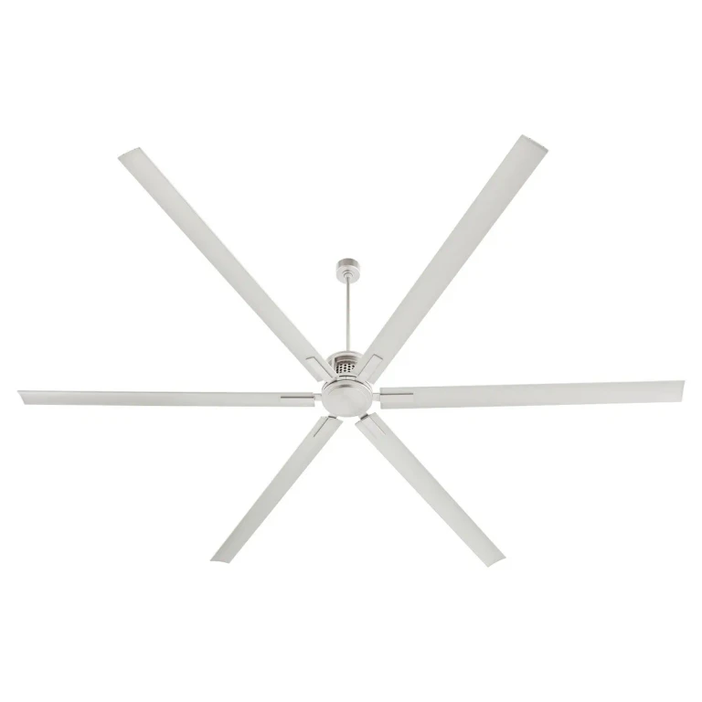 Satin Nickel 120" Ceiling Fan from the Zeus Collection