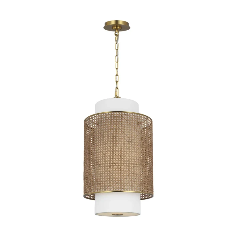 Blonde Rattan Pendant from the Sawyer Collection