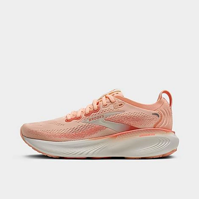 Brooks Women's Adrenaline GTS 25 Running Shoes in Peach Echo/Coconut Size: 5.0