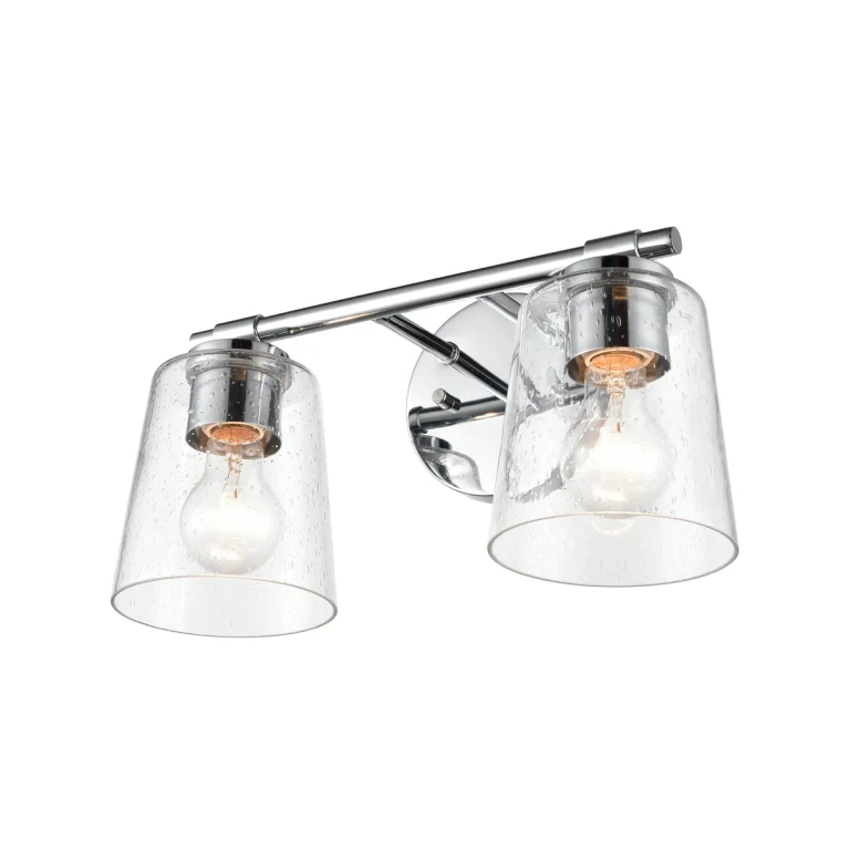 Millennium 2-Light Bathroom Vanity Light in Chrome