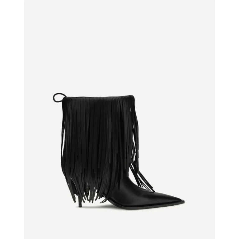 Botines Balenciaga Avenue con flecos para mujer, talla 36