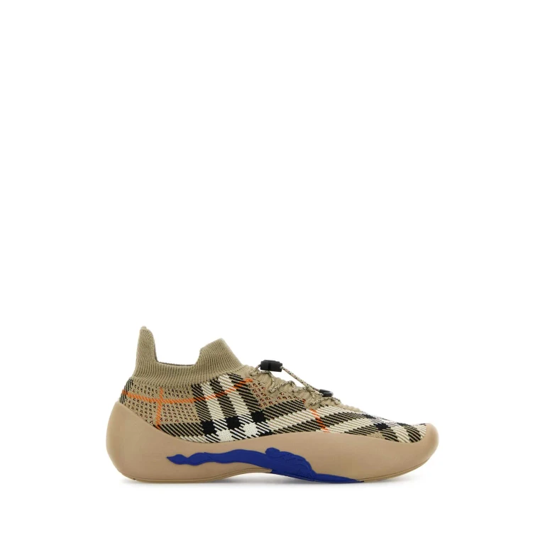 Burberry Printed Fabric Neptune Slip Ons