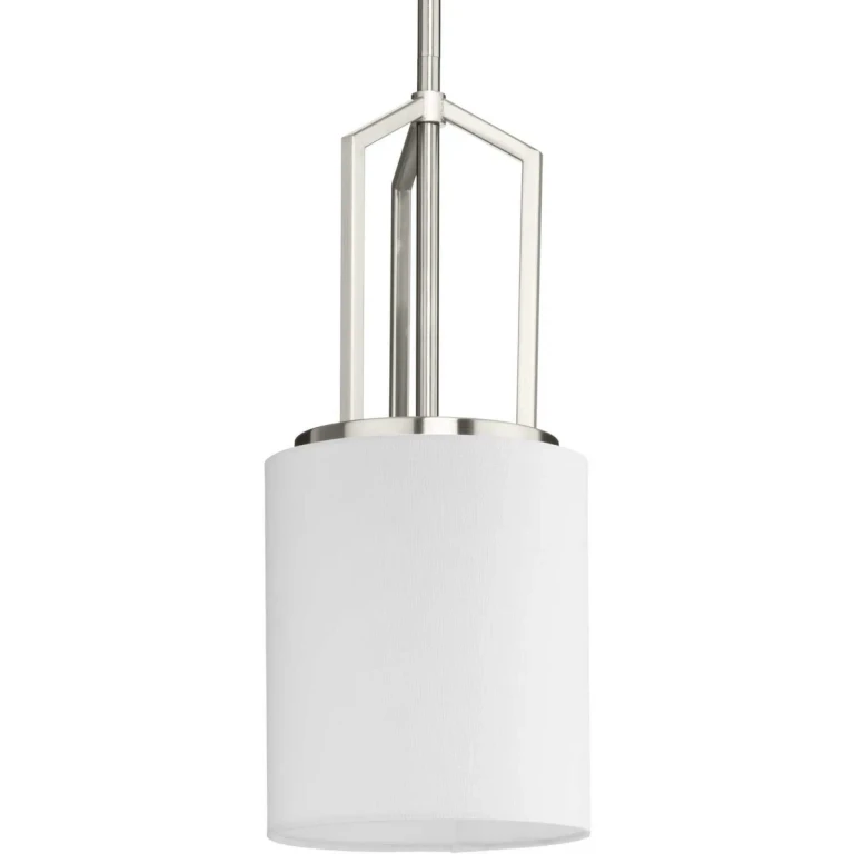 Brushed Nickel One Light Pendant from the Goodwin Collection