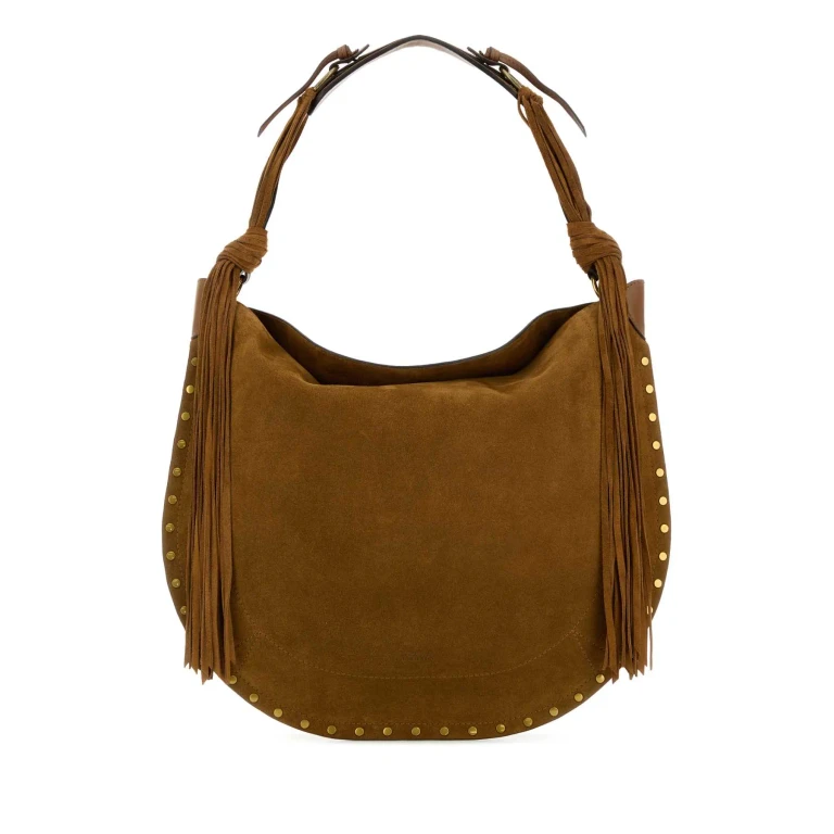 Camel Suede Oskan Shopping Bag