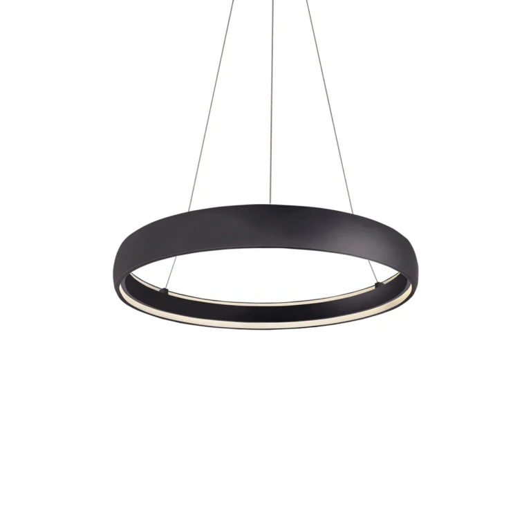 Black LED Pendant from the Halo Collection