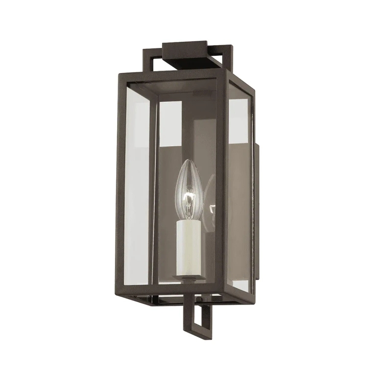 Textured Bronze One Light Outdoor Wall Sconce from the Beckham Collection