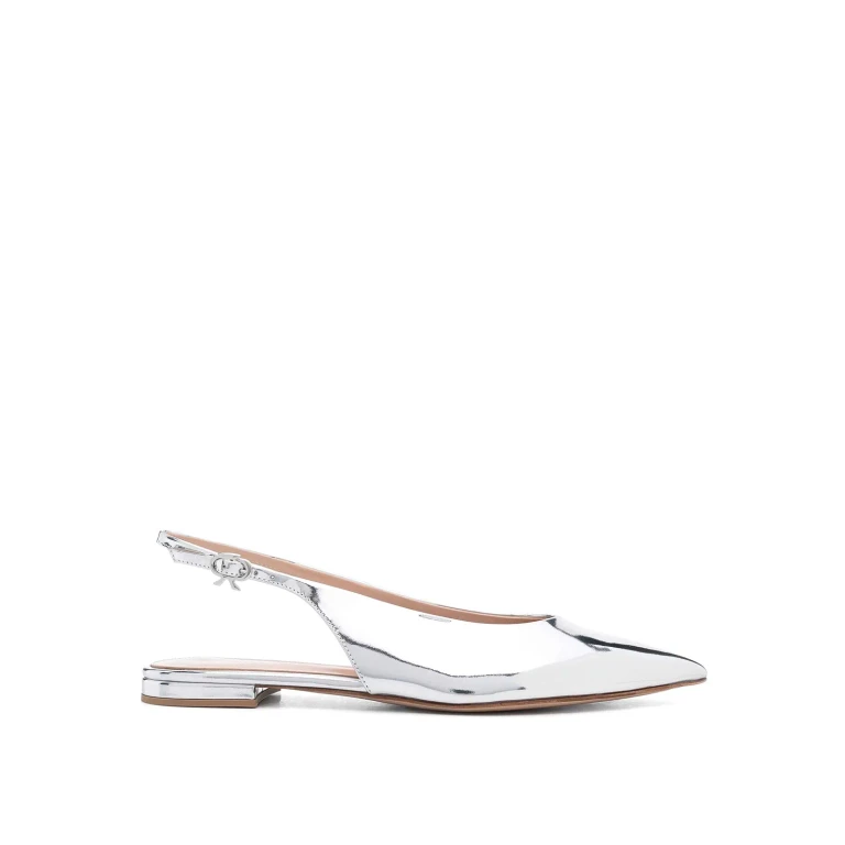 Gianvito Rossi Ballerina's Zilver
