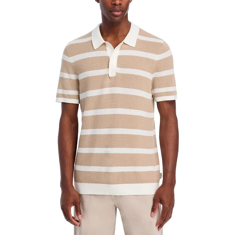 Onia Textured Knit Polo