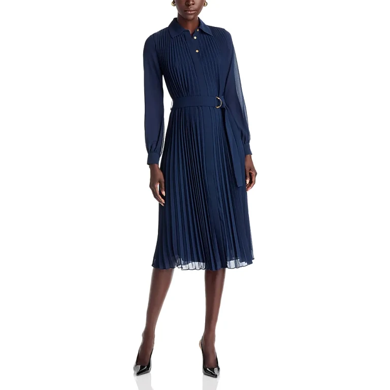 Michael Michael Kors Pleated Shirt Dress
