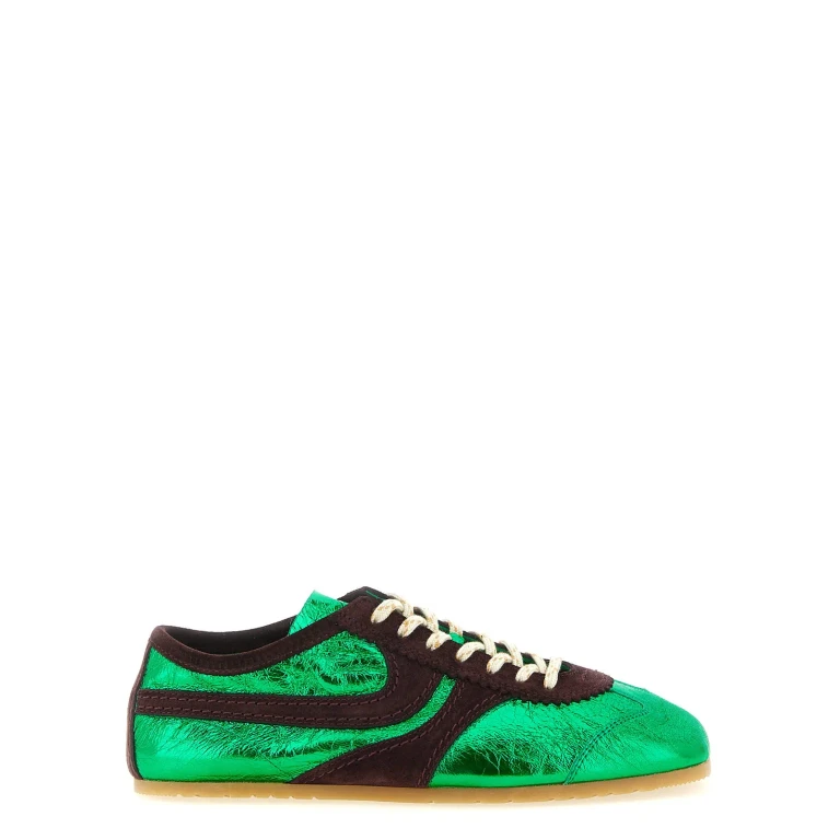 Laminated Leather Sneakers