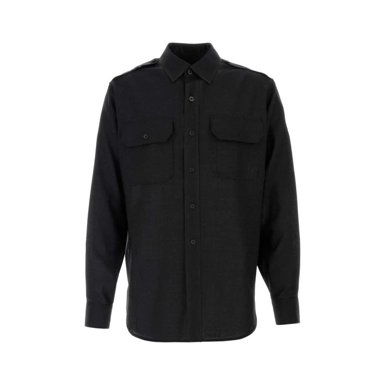 Maison Margiela Slate Wool Shirt