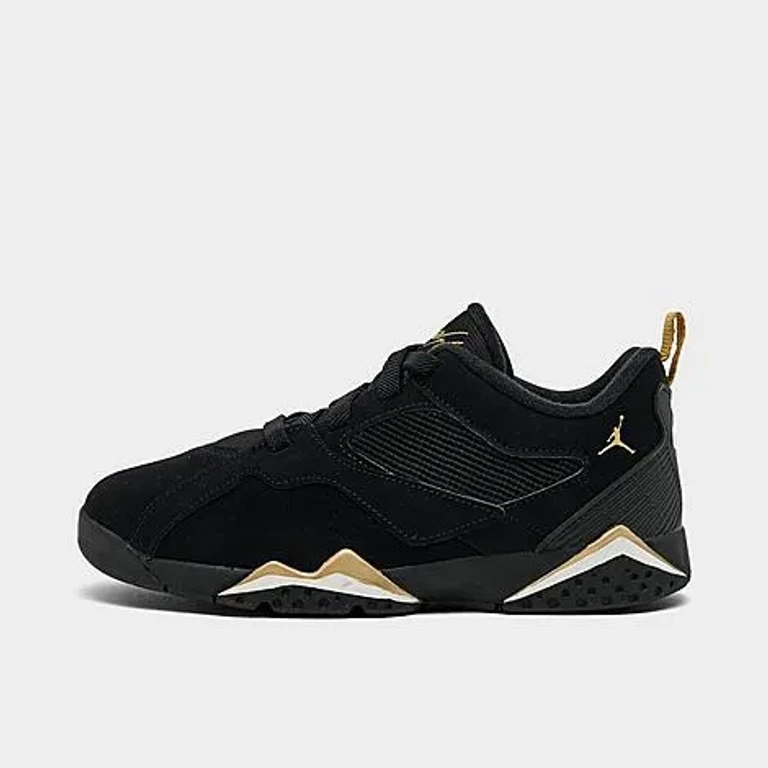 Little Kids MVP 92 Basketball Shoes in Black/Sail/Metallic Gold Size: 10.5