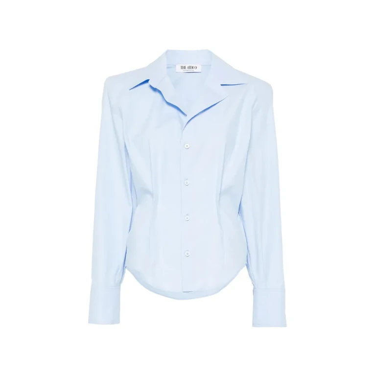 The Attico Pointed-collar Buttoned Shirt