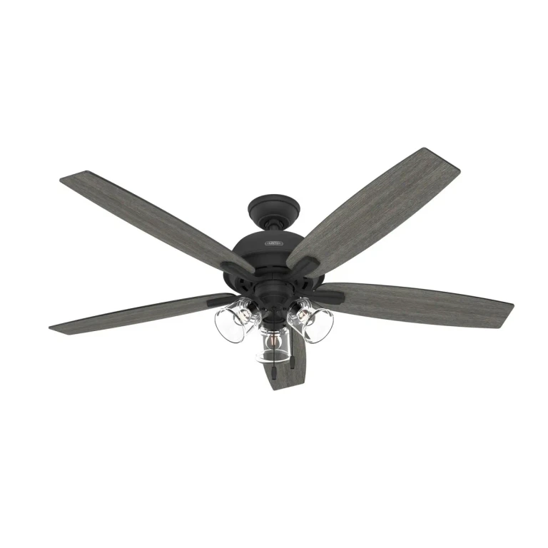 Matte Black 60"Ceiling Fan from the Dondra Collection