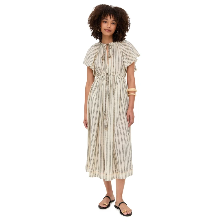 Ulla Johnson Ariane Coverup Dress Cowrie Stripe S
