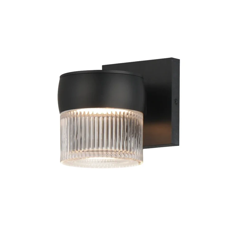 Black LED Outdoor Wall Sconce from the Modular Collection