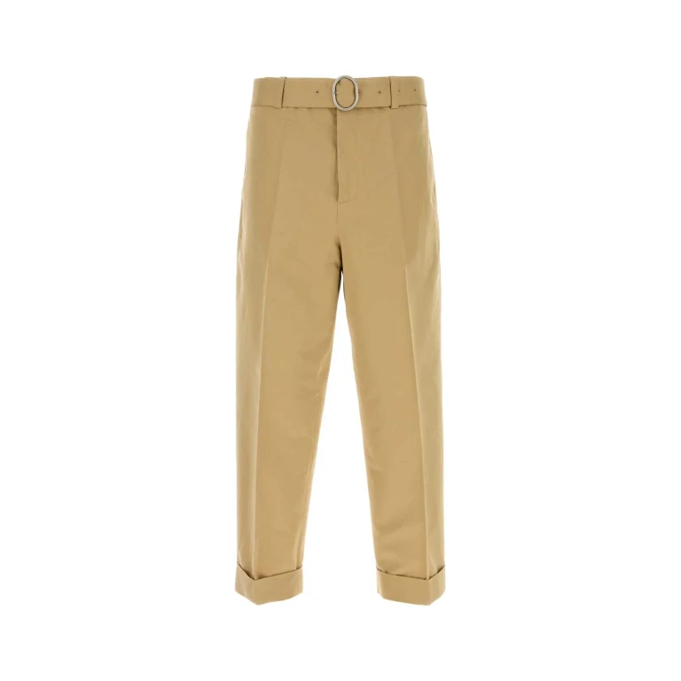 Jil Sander Beige Cotton Blend Pant