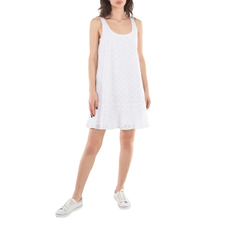Kenzo Broderie-Anglaise Flared Dress