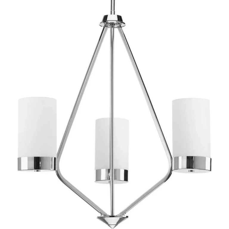Polished Chrome Three Light Chandelier from the Elevate Collection