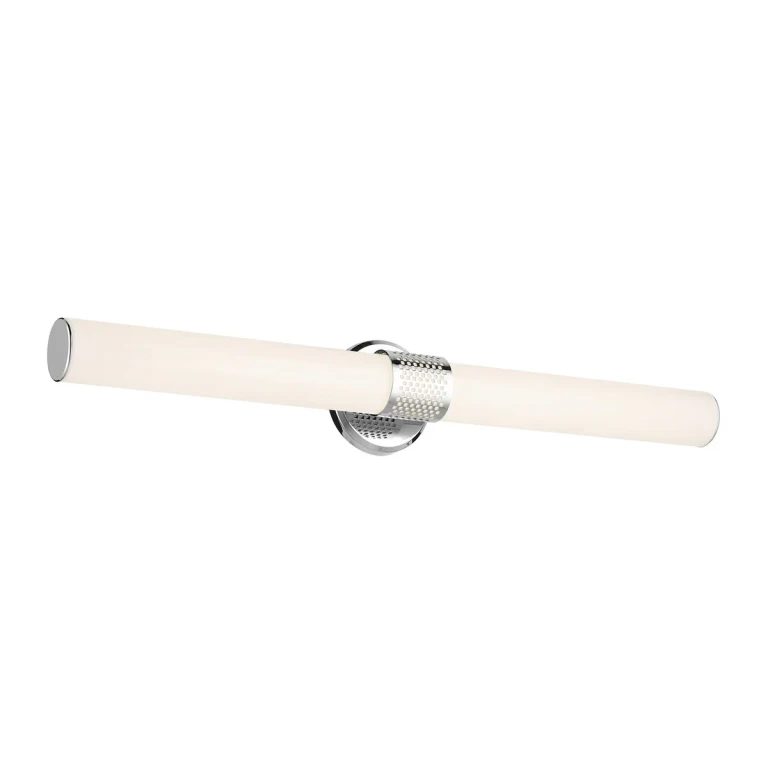 Chrome LED Linear Bathroom Vanity Light from the Sashi Collection